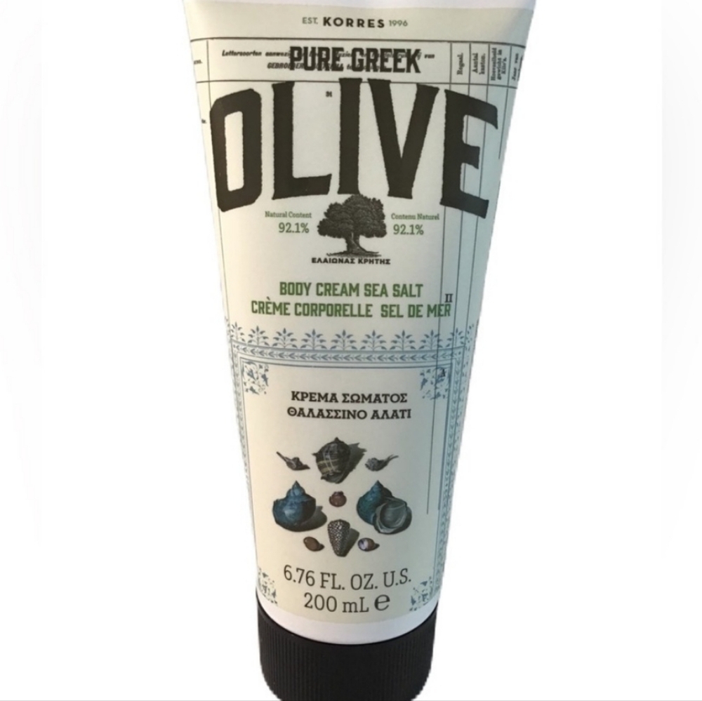 🆕️Korres Pure Greek Olive Lightweight Body Cream Sea Salt 6.76 Fl. Oz.